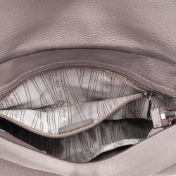 Pre Owned Salvatore Ferragamo Grey Leather Medium Sofia Top Handle Bag