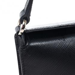 Pre Owned Salvatore Ferragamo Black Calfskin Clutch 