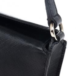 Pre Owned Salvatore Ferragamo Black Calfskin Clutch 
