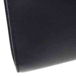 Pre Owned Salvatore Ferragamo Black Calfskin Clutch 