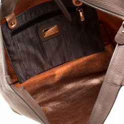 Pre Owned Salvatore Ferragamo Brown Leather Tote