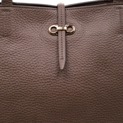 Pre Owned Salvatore Ferragamo Brown Leather Tote