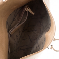 مملوكة مسبقًا Salvatore Ferragamo Brown Saffiano Leather Shoulder Bag