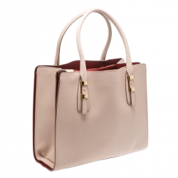 مملوكة مسبقًا Salvatore Ferragamo Beige Leather Medium Tote 
