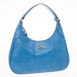 Pre Owned Salvatore Ferragamo Gancini Romana Hobo Bag