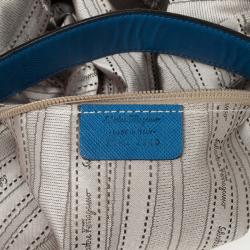 Pre Owned Salvatore Ferragamo Gancini Romana Hobo Bag