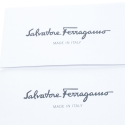 Pre Owned Salvatore Ferragamo Green Vara Zig Zag Suede Medium Ginny Flap Bag