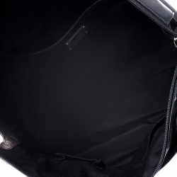 مملوكة مسبقًا Salvatore Ferragamo Black Patent Leather Shopper Tote