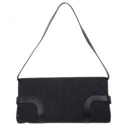 مملوكة مسبقًا Salvatore Ferragamo Black Logo Flap Satchel