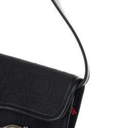 مملوكة مسبقًا Salvatore Ferragamo Black Logo Flap Satchel