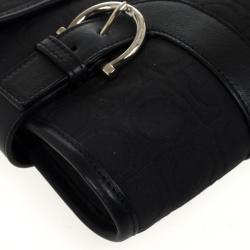 مملوكة مسبقًا Salvatore Ferragamo Black Logo Flap Satchel