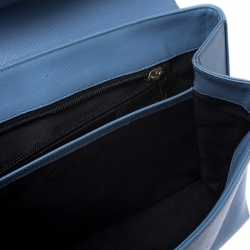 Pre Owned حقيبة سالفاتوري فيراغامو كيلي جلد زرقاء فاتحة بيد علوية