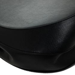 Pre Owned Salvatore Ferragamo Vintage Black Leather Shoulder Bag