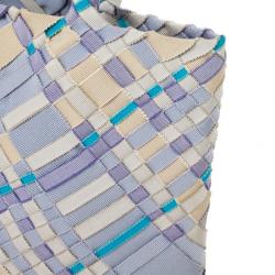 Pre Owned Salvatore Ferragamo Woven Grosgrain Ribbon Tote