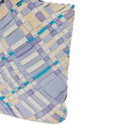 Pre Owned Salvatore Ferragamo Woven Grosgrain Ribbon Tote