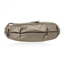 Pre Owned Salvatore Ferragamo Leather Metallic Small Hobo