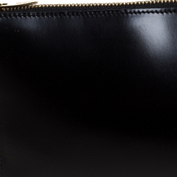 Pre Owned Salvatore Ferragamo Black Leather Baguette Bag