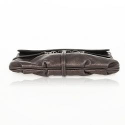 مملوكة مسبقًا Salvatore Ferragamo Bronze Leather Clutch