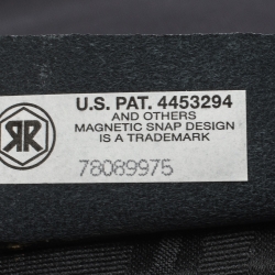 Pre Owned Salvatore Ferragamo Black Fabric and Leather Shoulder Bag