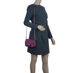 مملوكة مسبقًا حقيبة كروس سالفاتوري فيراغامو جانسيني إيكونا فيت باريس جلد سافيانو بنفسجي