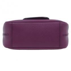 مملوكة مسبقًا حقيبة كروس سالفاتوري فيراغامو جانسيني إيكون�ا فيت باريس جلد سافيانو بنفسجي