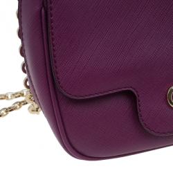 مملوكة مسبقًا حقيبة كروس سالفاتوري فيراغامو جانسيني إيكونا فيت باريس جلد سافيانو بنفسجي