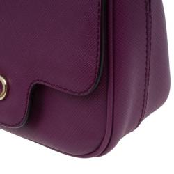 مملوكة مسبقًا حقيبة كروس سالفاتوري فيراغامو جانسيني إيكونا فيت باريس جلد سافيانو بنفسجي