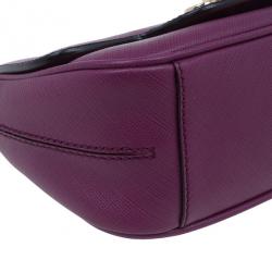 مملوكة مسبقًا حقيبة كروس سالفاتوري فيراغامو جانسيني إيكونا فيت باريس جلد سافيانو بنفسجي