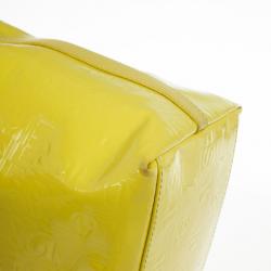 Pre Owned Salvatore Ferragamo Patent Yellow Tote 