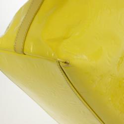 Pre Owned Salvatore Ferragamo Patent Yellow Tote 