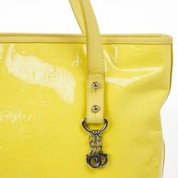 Pre Owned Salvatore Ferragamo Patent Yellow Tote 