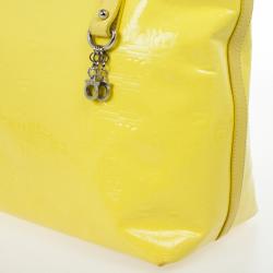 Pre Owned Salvatore Ferragamo Patent Yellow Tote 