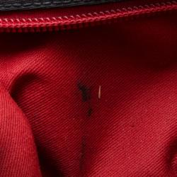 Pre Owned Salvatore Ferragamo Black Logo Satchel