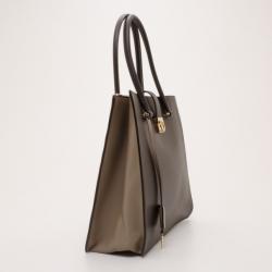 Pre Owned Salvatore Ferragamo Black Malina North South Tote