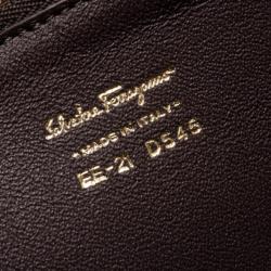 Pre Owned Salvatore Ferragamo Black Malina North South Tote