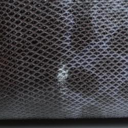 Pre Owned Salvatore Ferragamo Perla Large Python Clutch