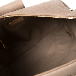 Pre Owned Salvatore Ferragamo Nude Beige Leather Fanisa Hobo