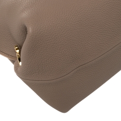 Pre Owned Salvatore Ferragamo Nude Beige Leather Fanisa Hobo