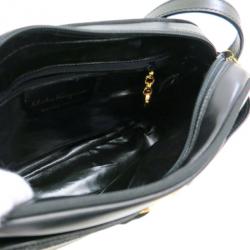 Pre Owned Salvatore Ferragamo Black Vara Leather Crossbody