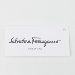 Pre Owned Salvatore Ferragamo Black Leather Pochette Bag