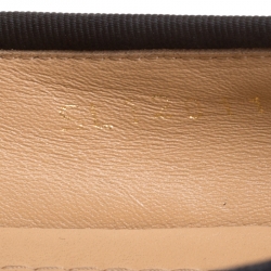 Pre Owned Salvatore Ferragamo Black Quilted Leather Rufina Sneaker Ballet Flats Size 38