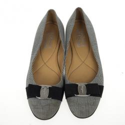 Pre Owned Salvatore Ferragamo Varina Bow Ballet Flats Size 39