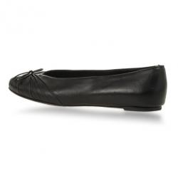 Pre Owned Salvatore Ferragamo Black Recanati Ballet Flats Size 38.5