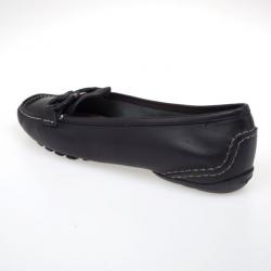 Pre Owned Salvatore Ferragamo Gancino Bit Black Leather Drivers Size 40