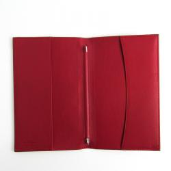 Pre Owned Salvatore Ferragamo Red Leather Planner Cover