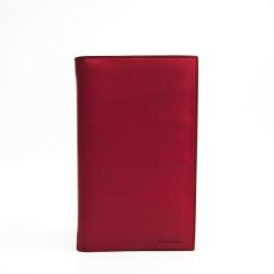 Pre Owned Salvatore Ferragamo Red Leather Planner Cover