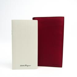 Pre Owned Salvatore Ferragamo Red Leather Planner Cover