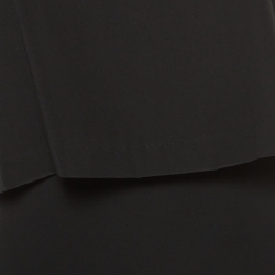 Pre Owned Sandro Black Crepe V Neck Sleeveless Midi Dress M