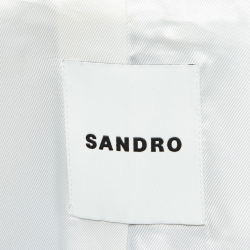 Pre Owned Sandro Blue Pinstripe Blazer and Shorts (XL/L)