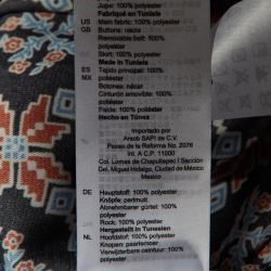 Pre Owned Sandro Black/Blue Printed Crepe Midi Dress S